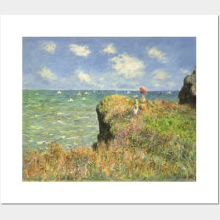 Cliff Walk at Pourville by Claude Monet Posters and Art